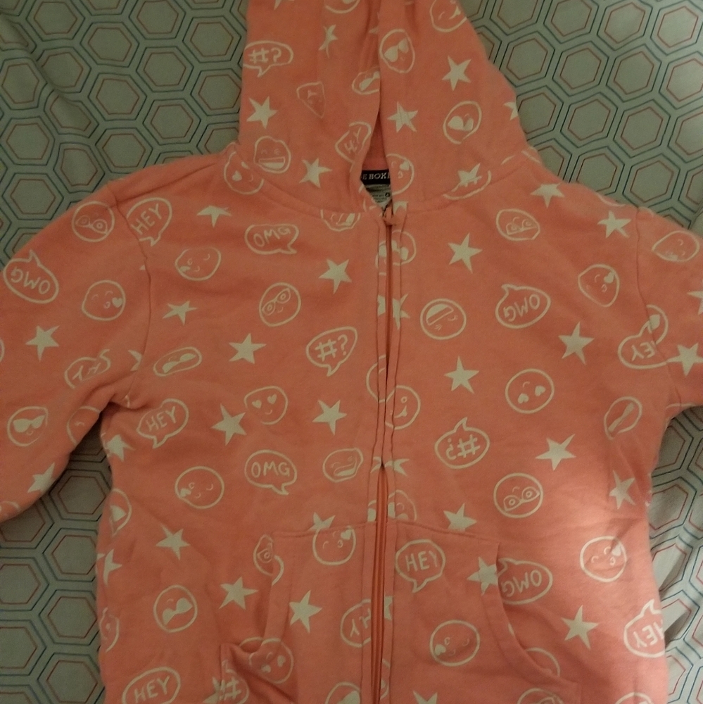 Neon Pink Jacket with Emojis